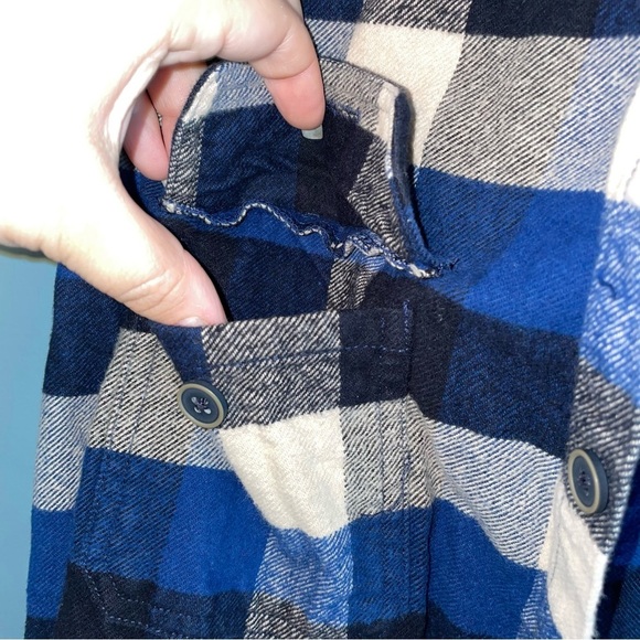 Jachs Plaid Flannel Button Down Shirt Size Medium - Picture 3 of 8